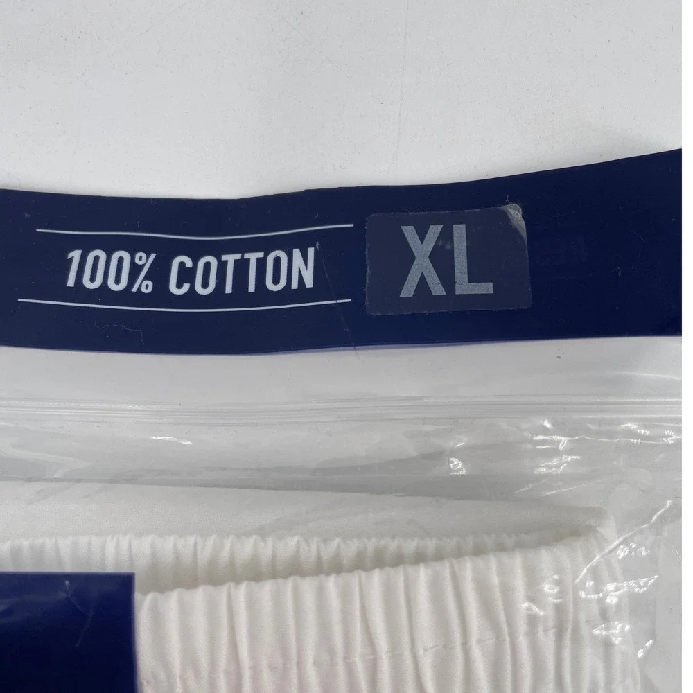 Stafford Mens 4 Pack Woven Boxers 100% Cotton White Comfort Stretch XL Button